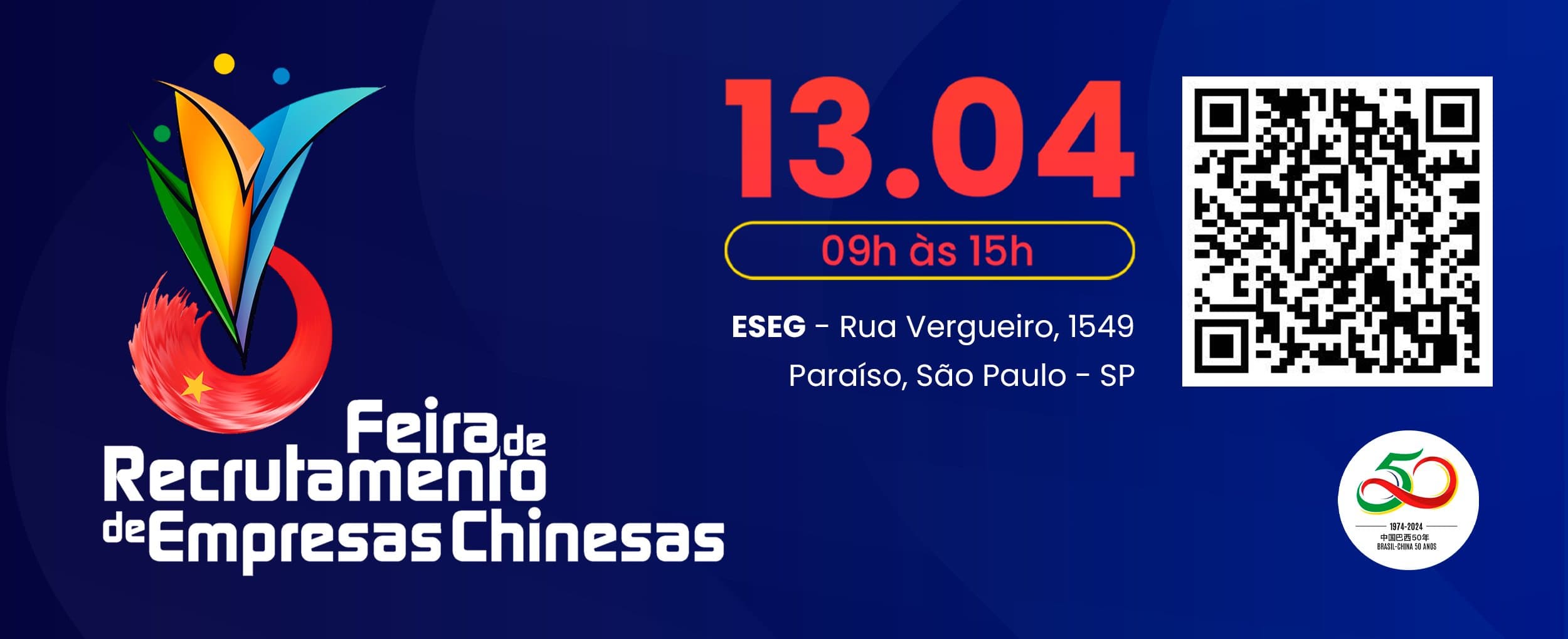 Conecte-se com Oportunidades Globais: VI Feira de Recrutamento das Empresas Chinesas